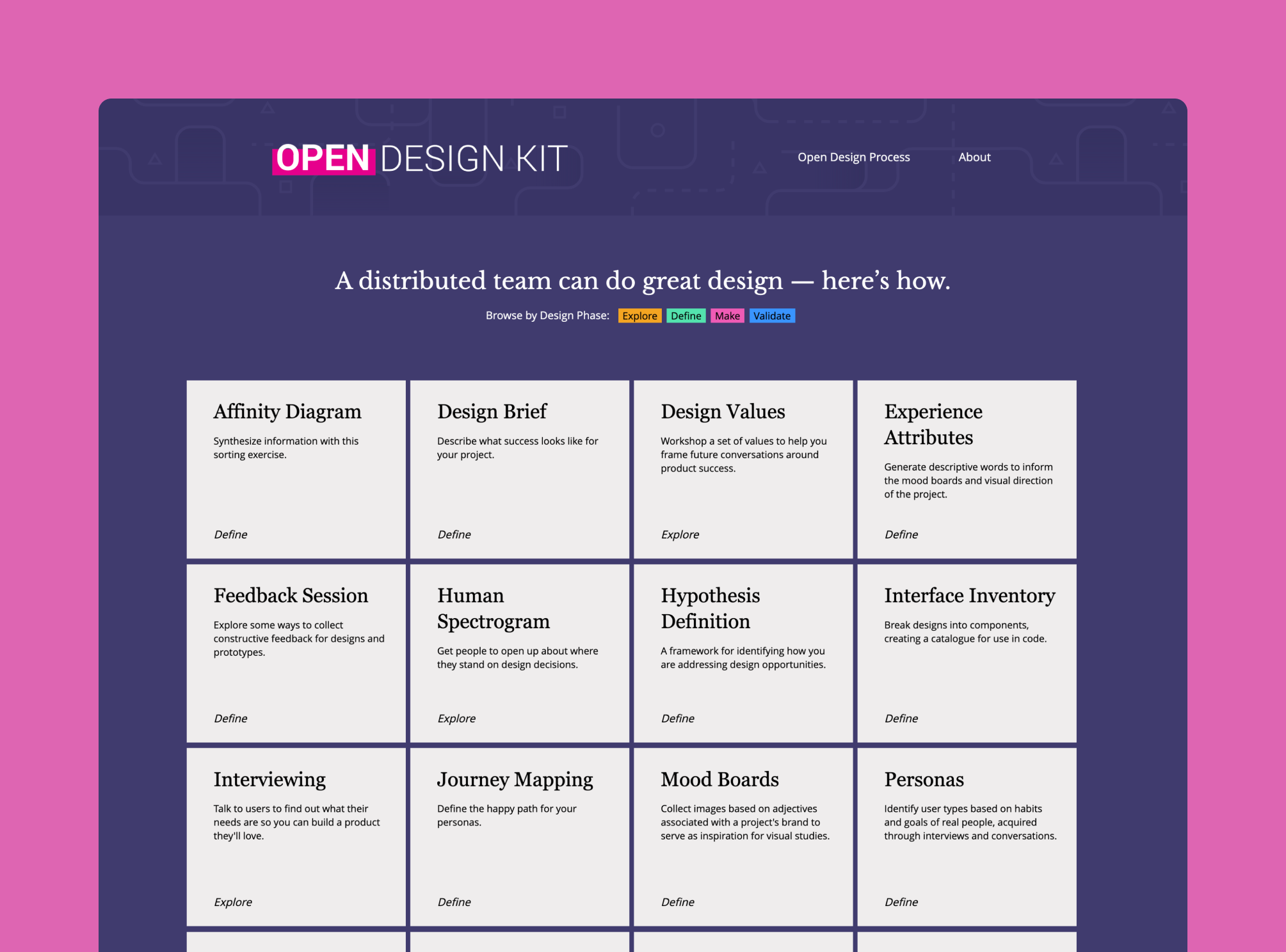 screenshot of the OpenDesignKit